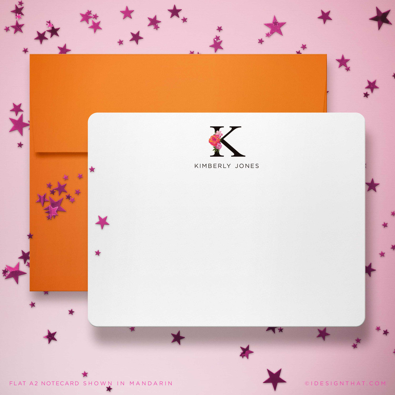 Personalized Monogram Notecards for Women